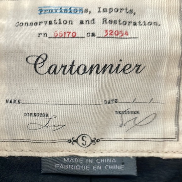 Anthro Cartonnier Black Ruffle Blazer Jacket with Green Piping Detail Size S - Picture 3 of 12